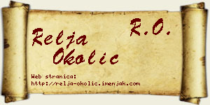 Relja Okolić vizit kartica